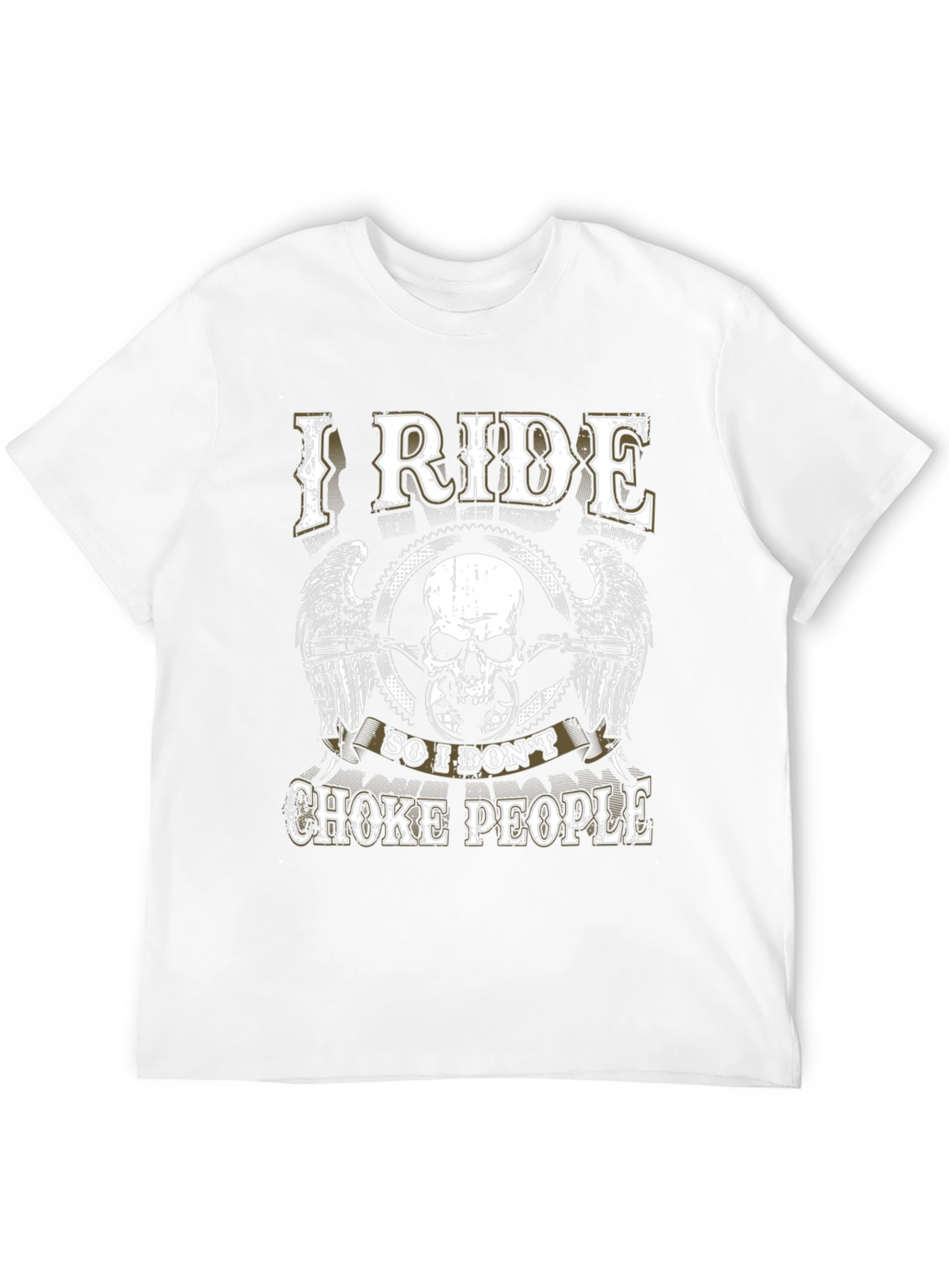 I Ride So I Dont Choke People Biker T-Shirt