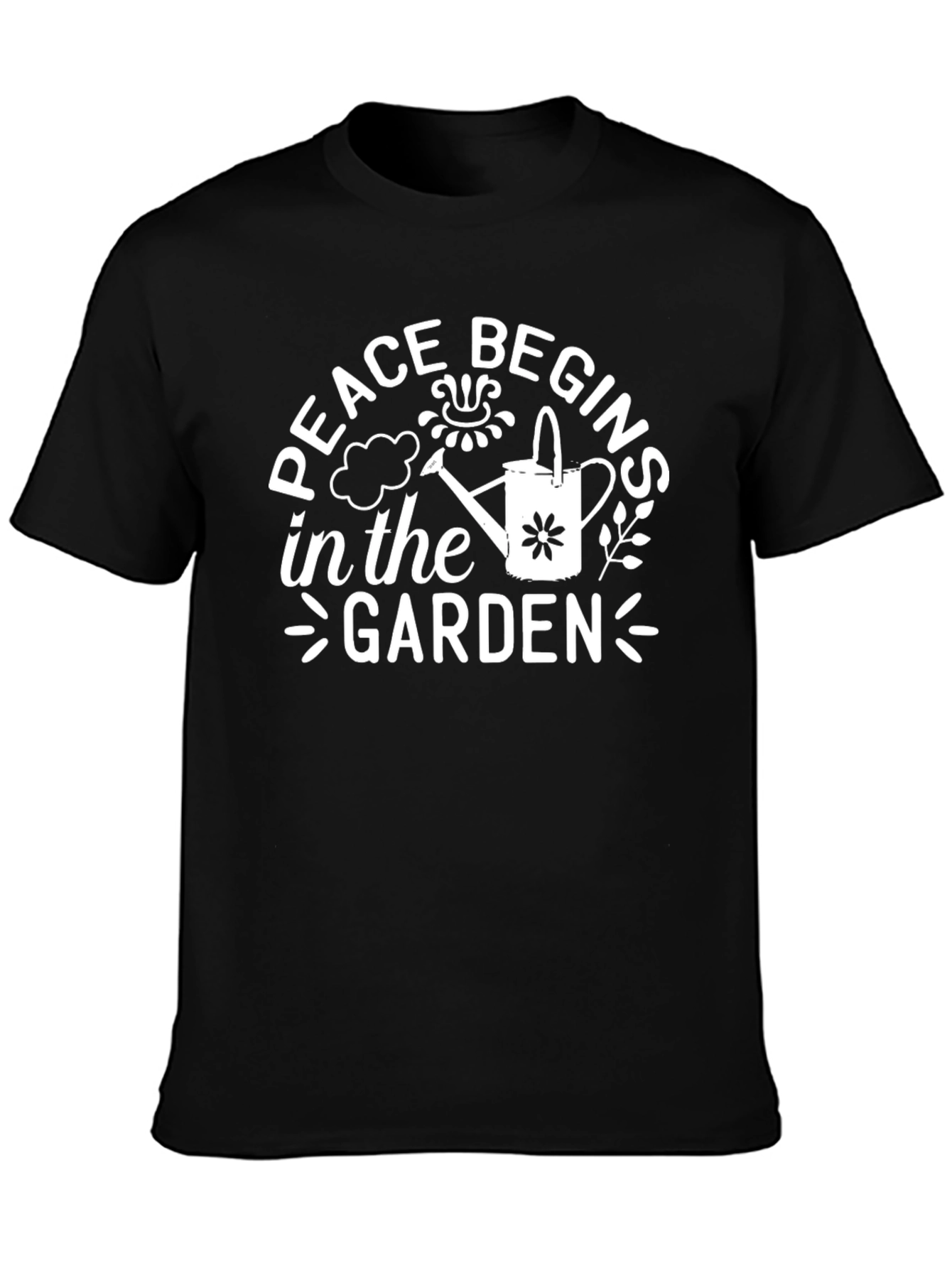 Peace Begins In The Garden Graphic Tee
