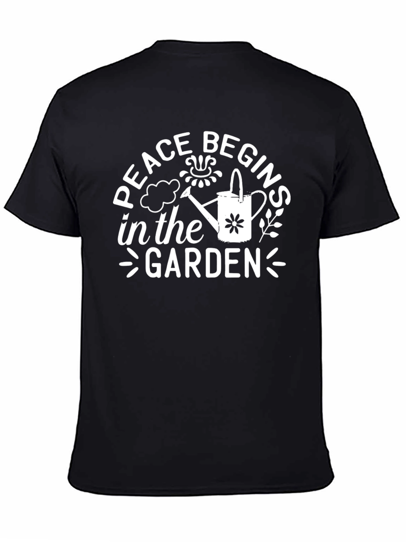 Peace Begins In The Garden Graphic Tee