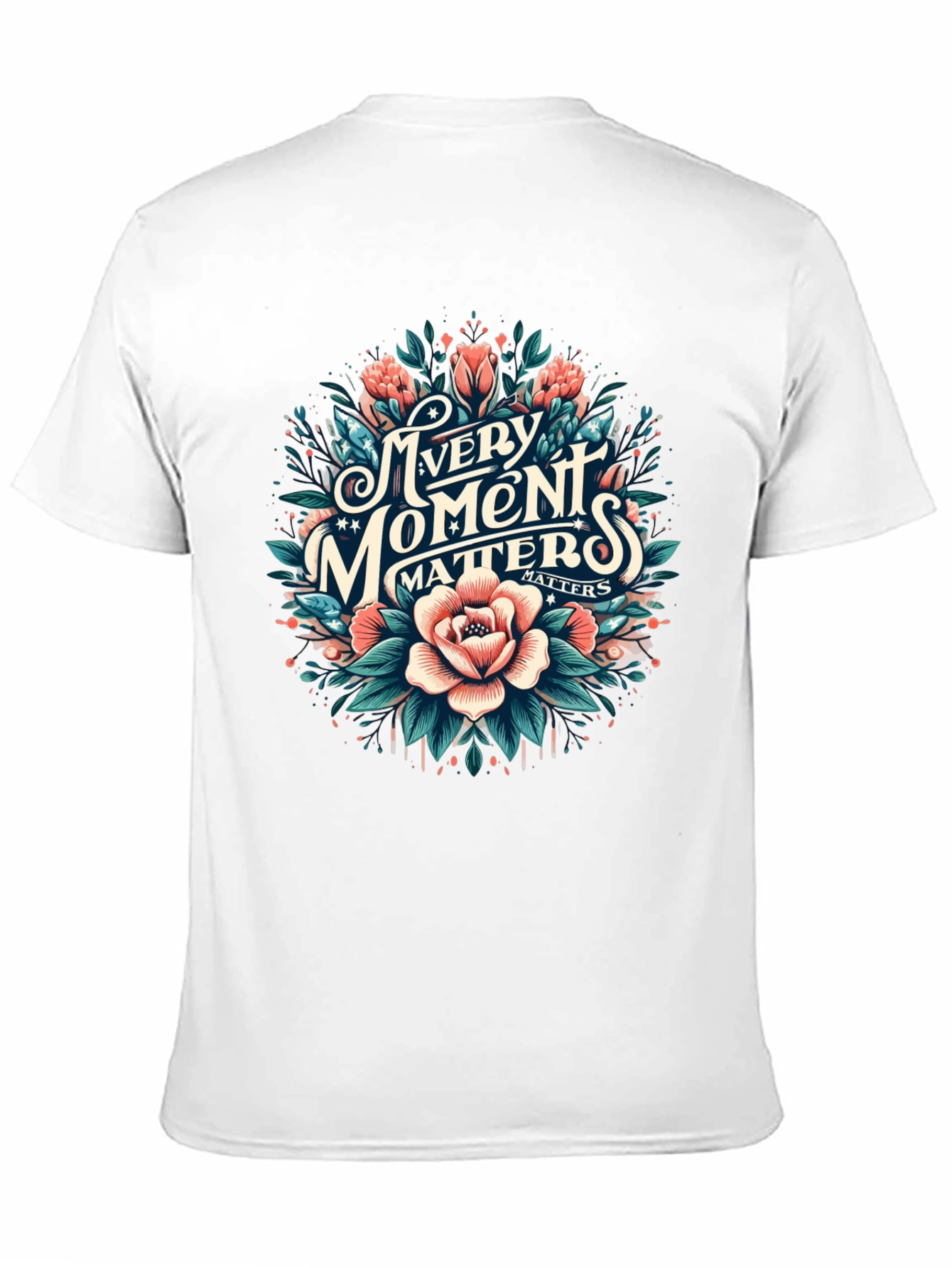 Every Moment Matters Floral Graphic Tee
