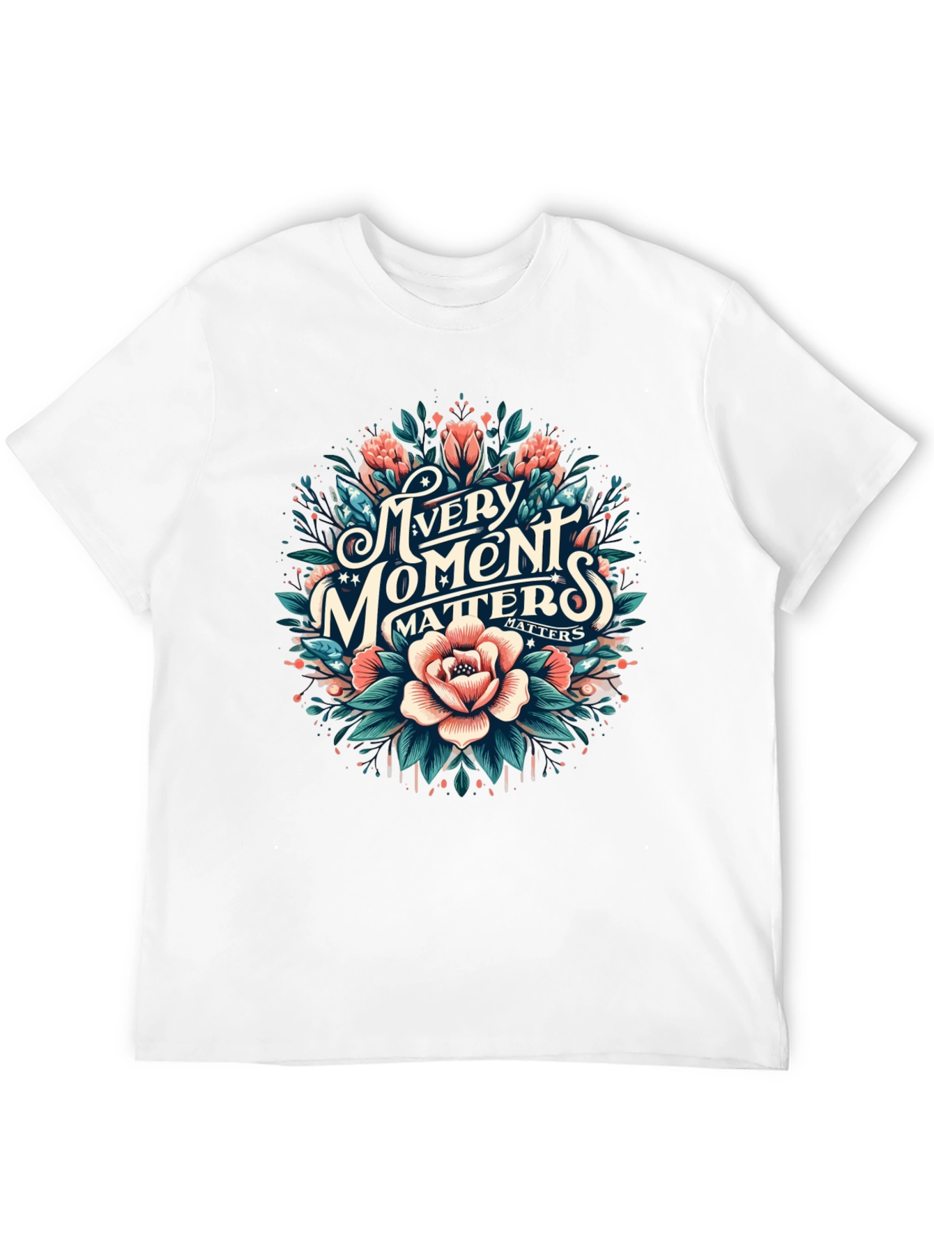 Every Moment Matters Floral Graphic Tee
