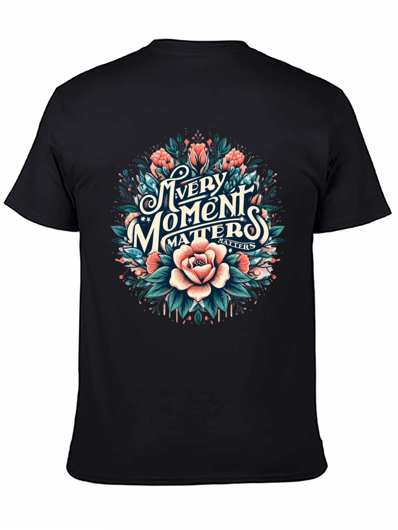 Every Moment Matters Floral Graphic Tee