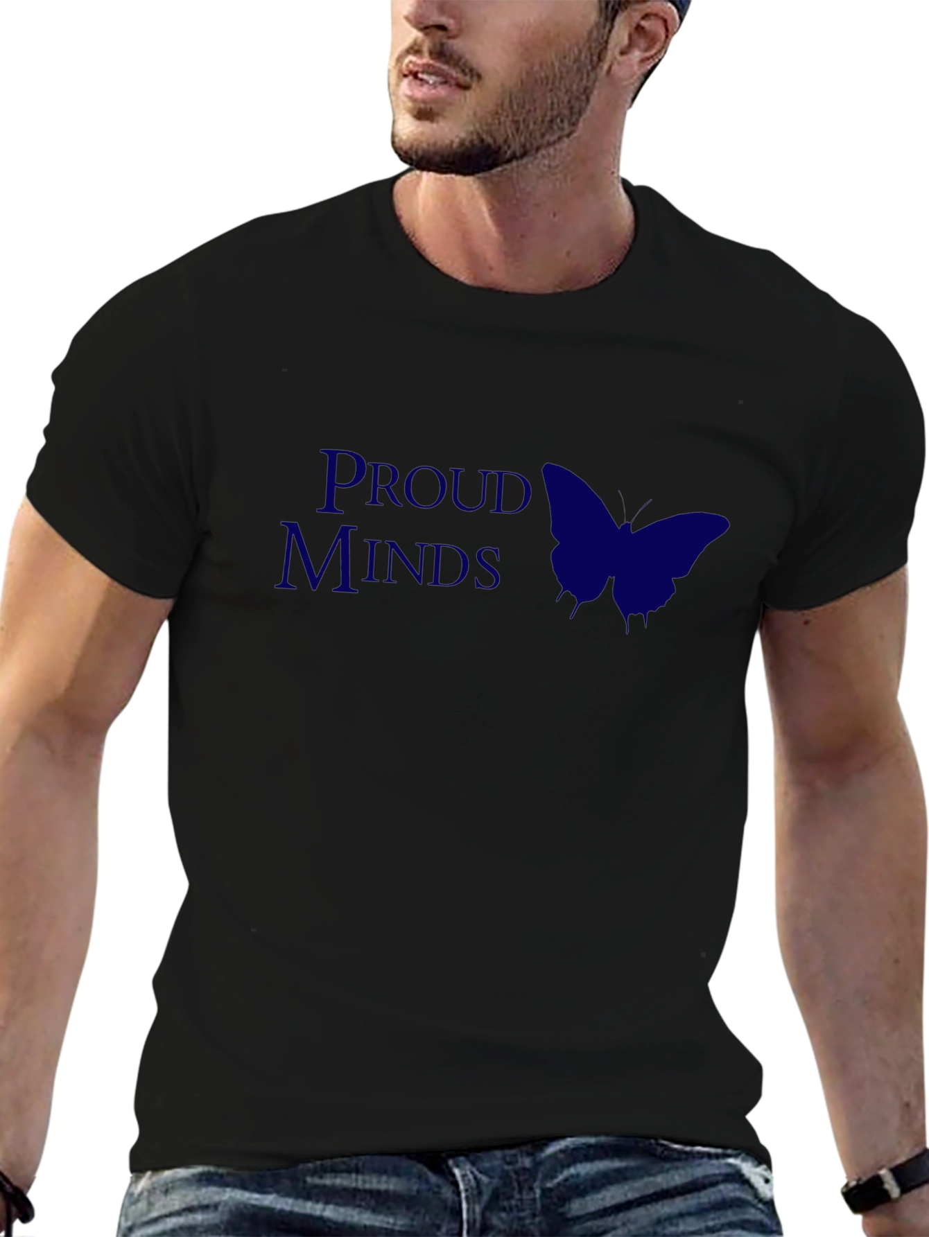 Proud Minds Graphic Tee - Butterfly Design