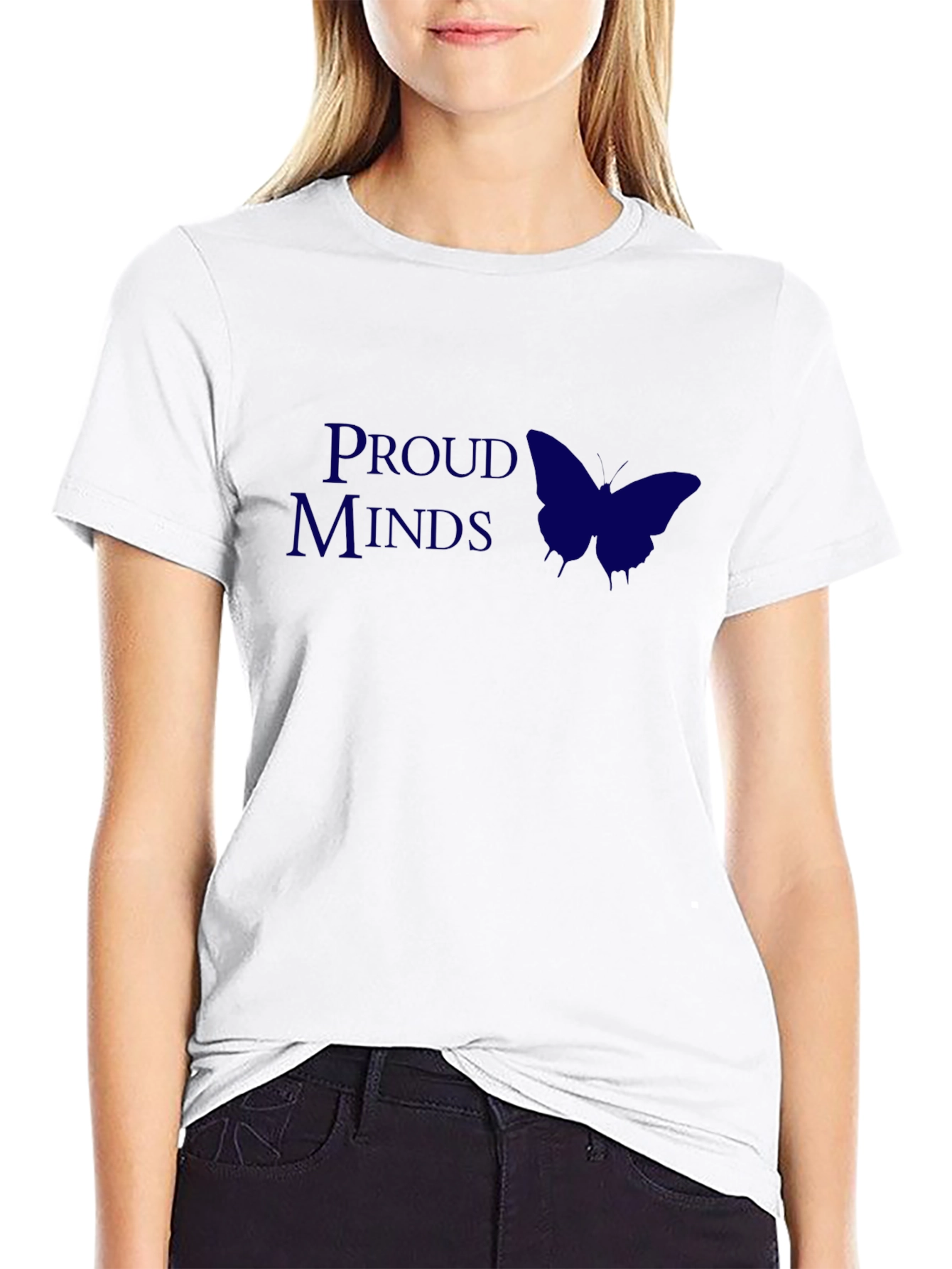 Proud Minds Graphic Tee - Butterfly Design