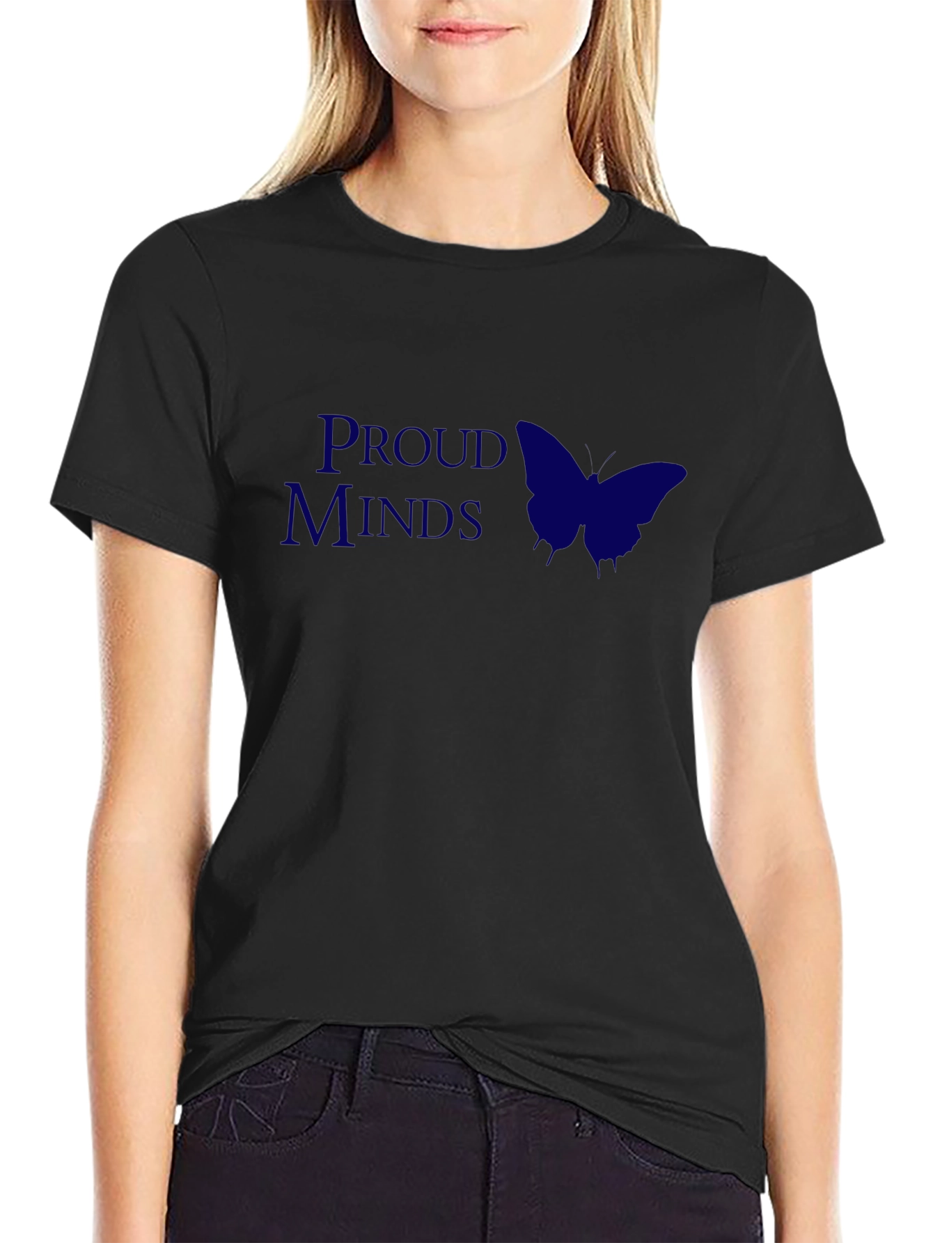 Proud Minds Graphic Tee - Butterfly Design