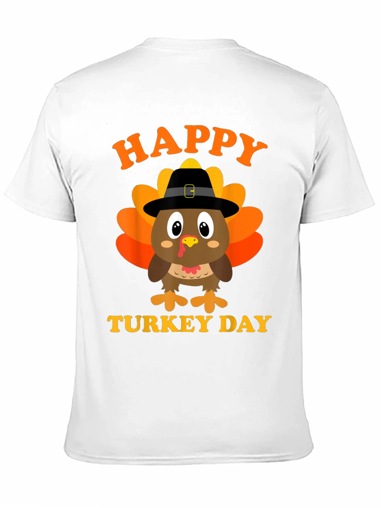 Happy Turkey Day Graphic Tee - Thanksgiving Shirt
