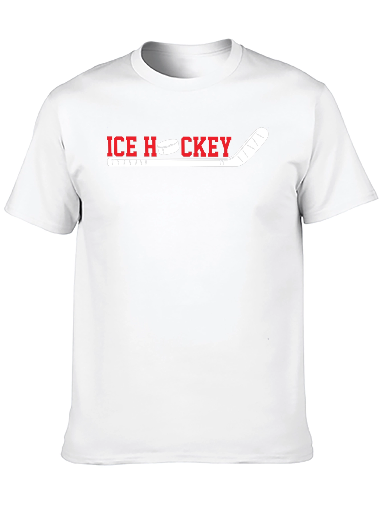 Ice Hockey Graphic T-Shirt - Sporty Casual Tee