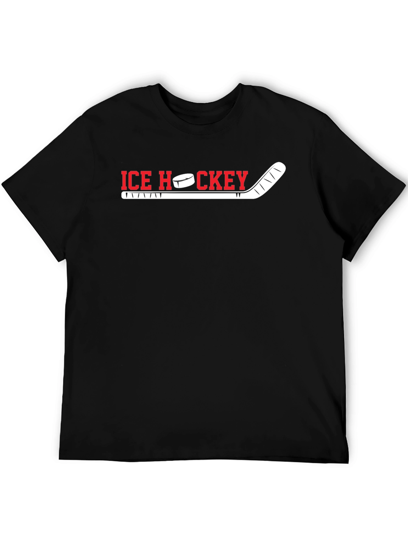 Ice Hockey Graphic T-Shirt - Sporty Casual Tee