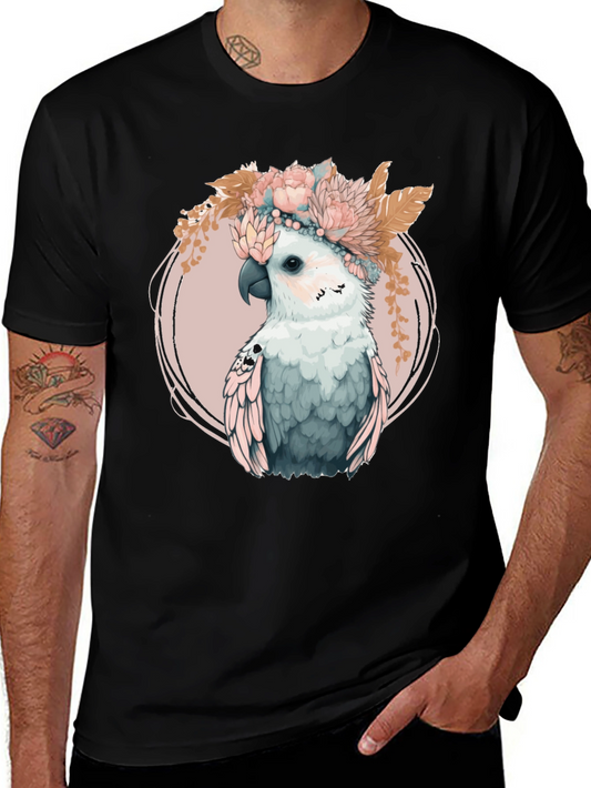 Floral Crown Cockatoo Graphic Tee