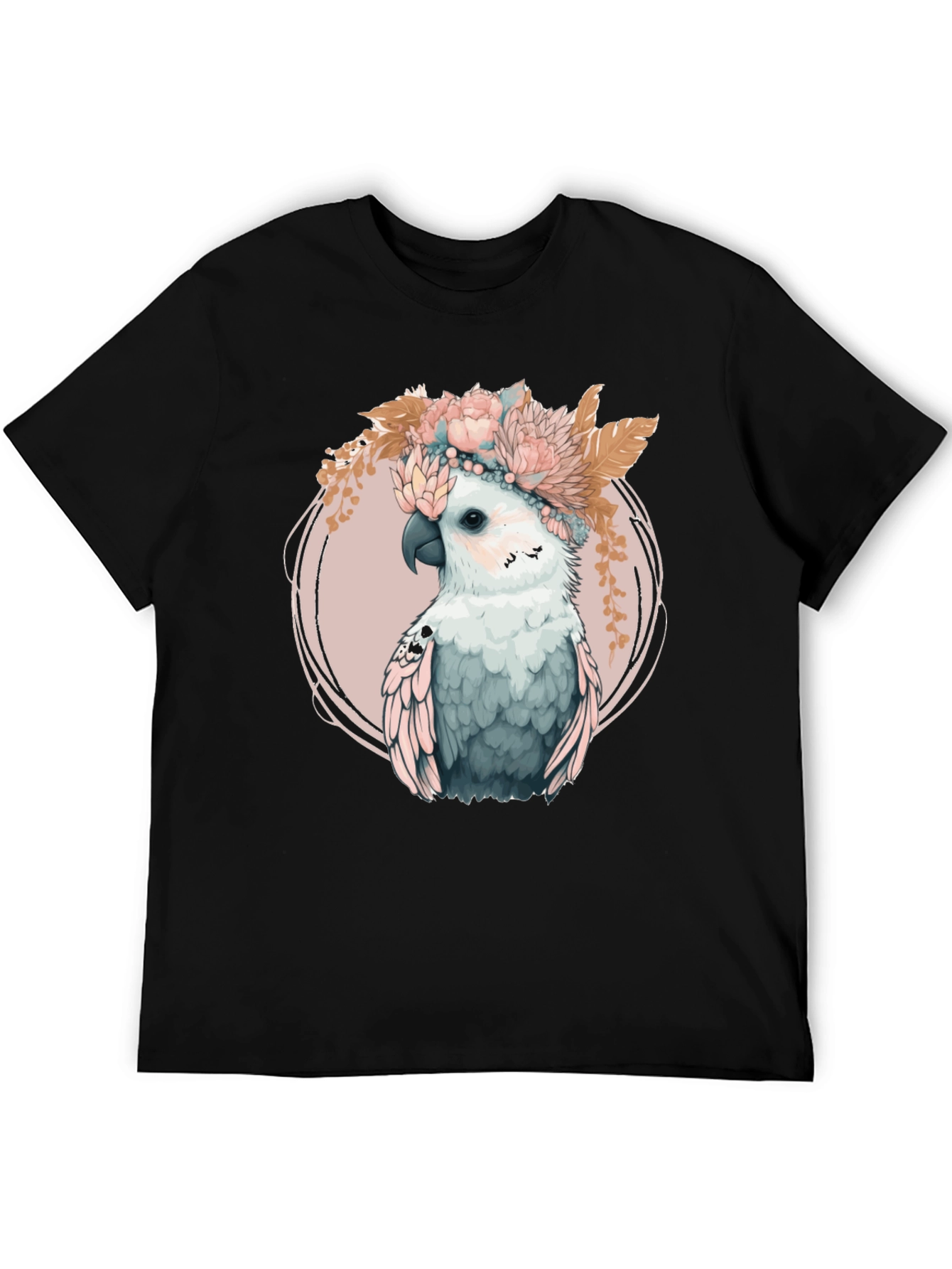 Floral Crown Cockatoo Graphic Tee