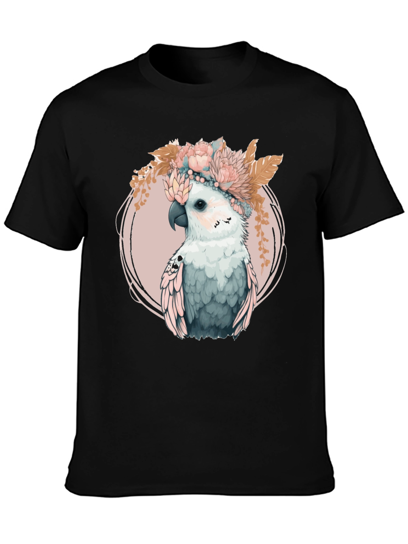 Floral Crown Cockatoo Graphic Tee