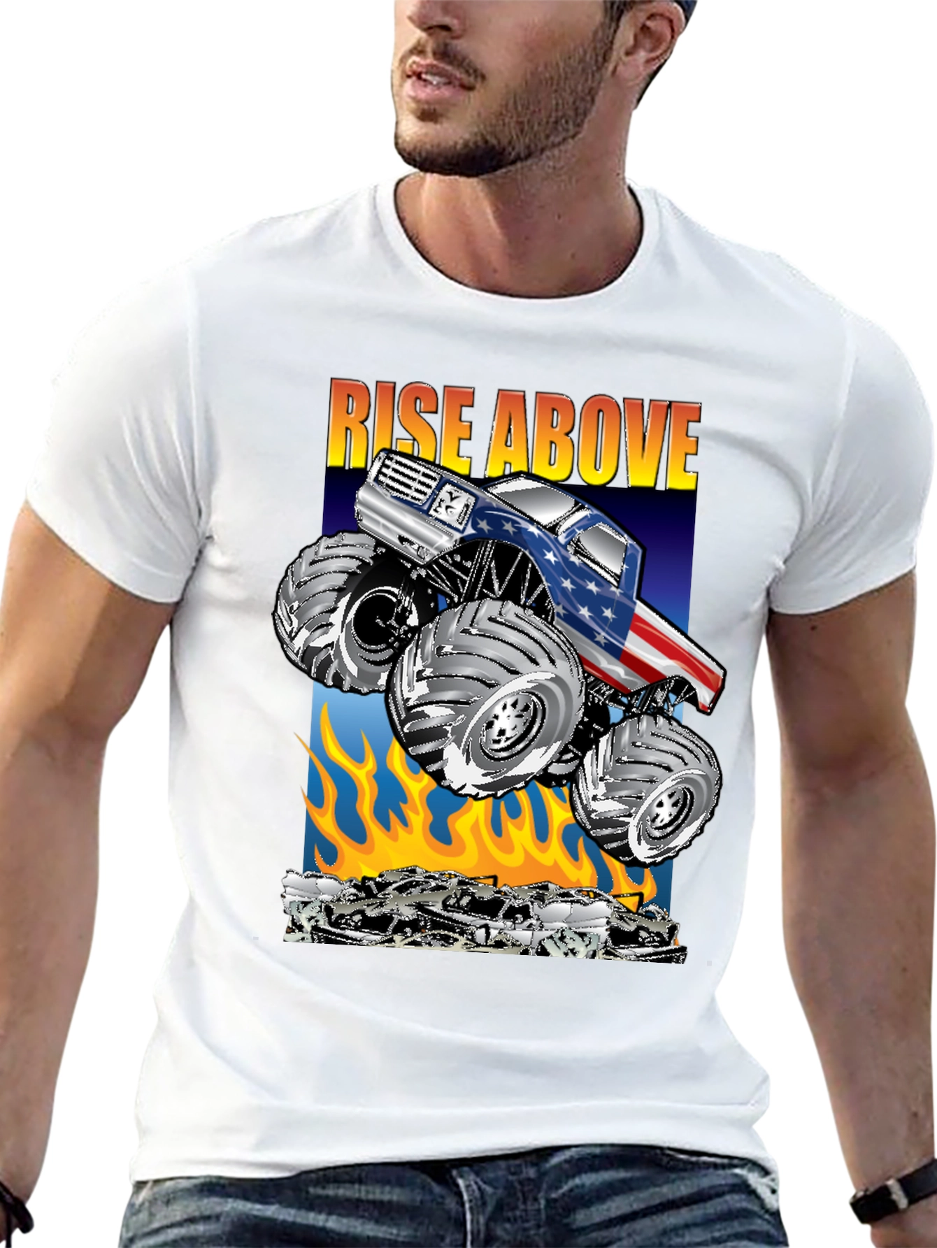 Rise Above Monster Truck T-Shirt