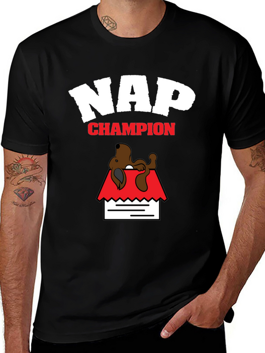 Nap Champion T-Shirt - Funny Graphic Tee