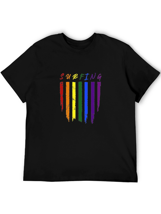 Rainbow Surfing Pride T-Shirt
