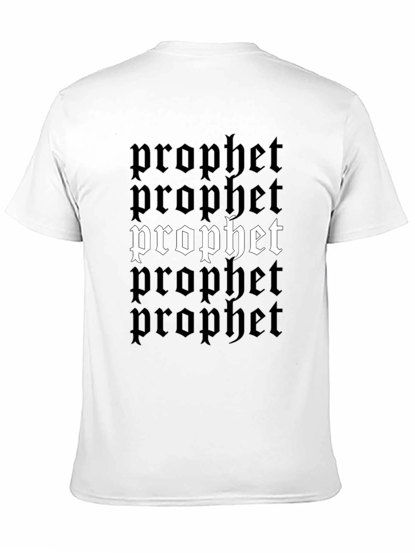Prophet Graphic Tee - Black Cotton Blend Bold Design