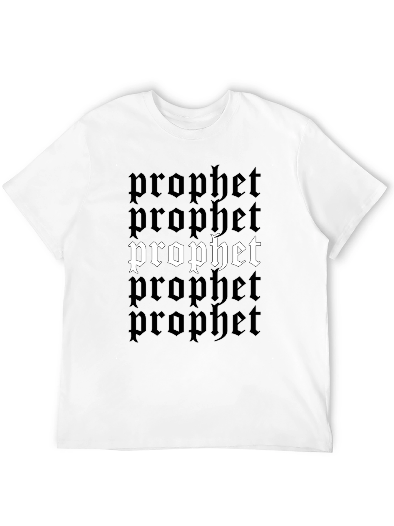 Prophet Graphic Tee - Black Cotton Blend Bold Design