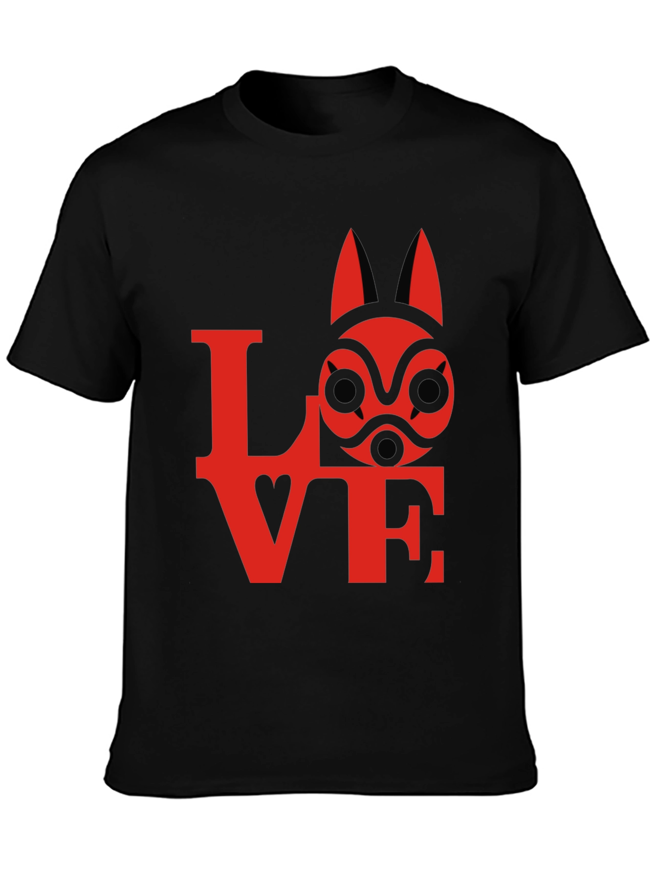 Love Princess Mononoke Kodama Spirit Mask T-Shirt