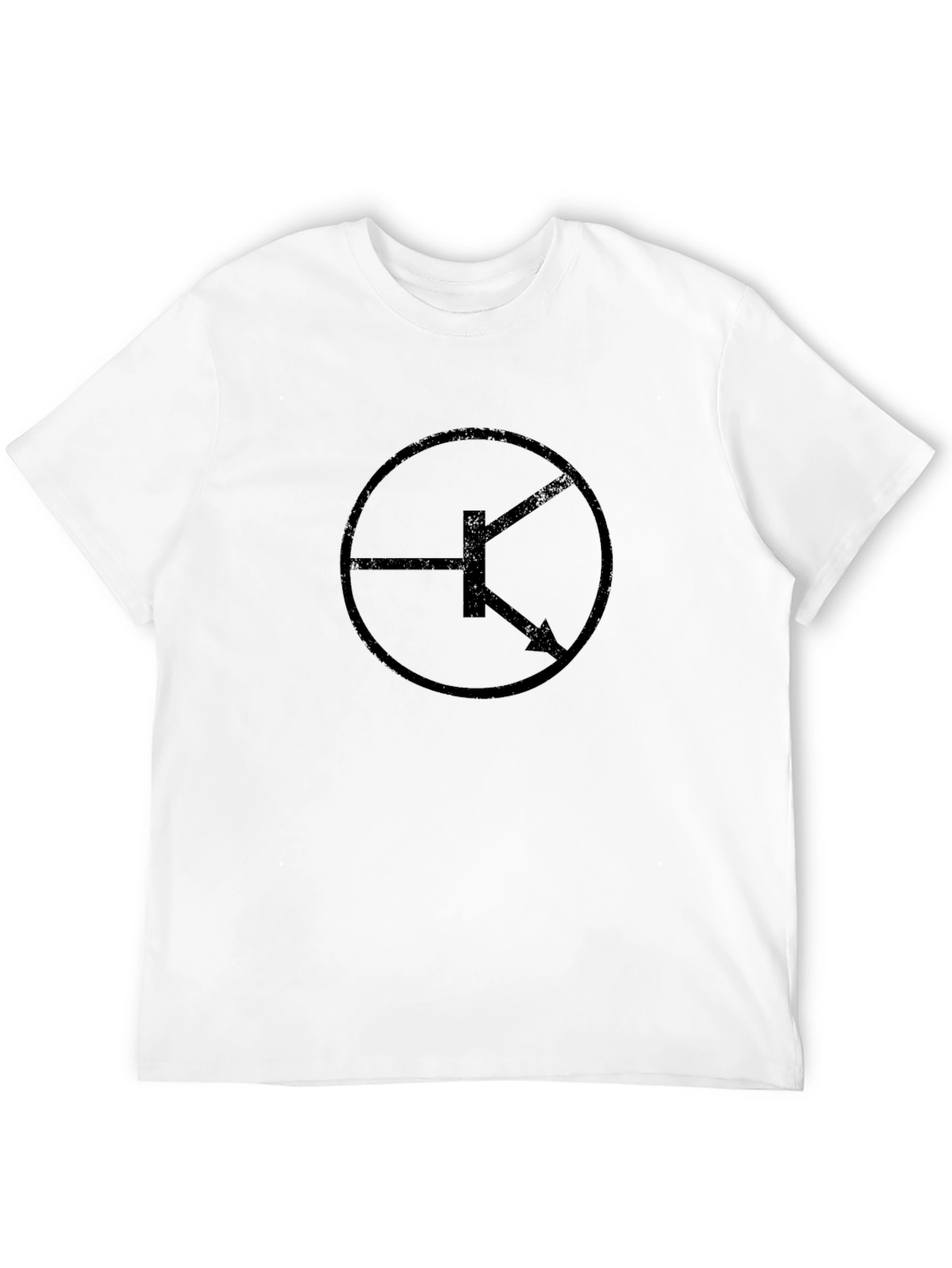 Black Transistor Circuit Symbol Graphic Tee