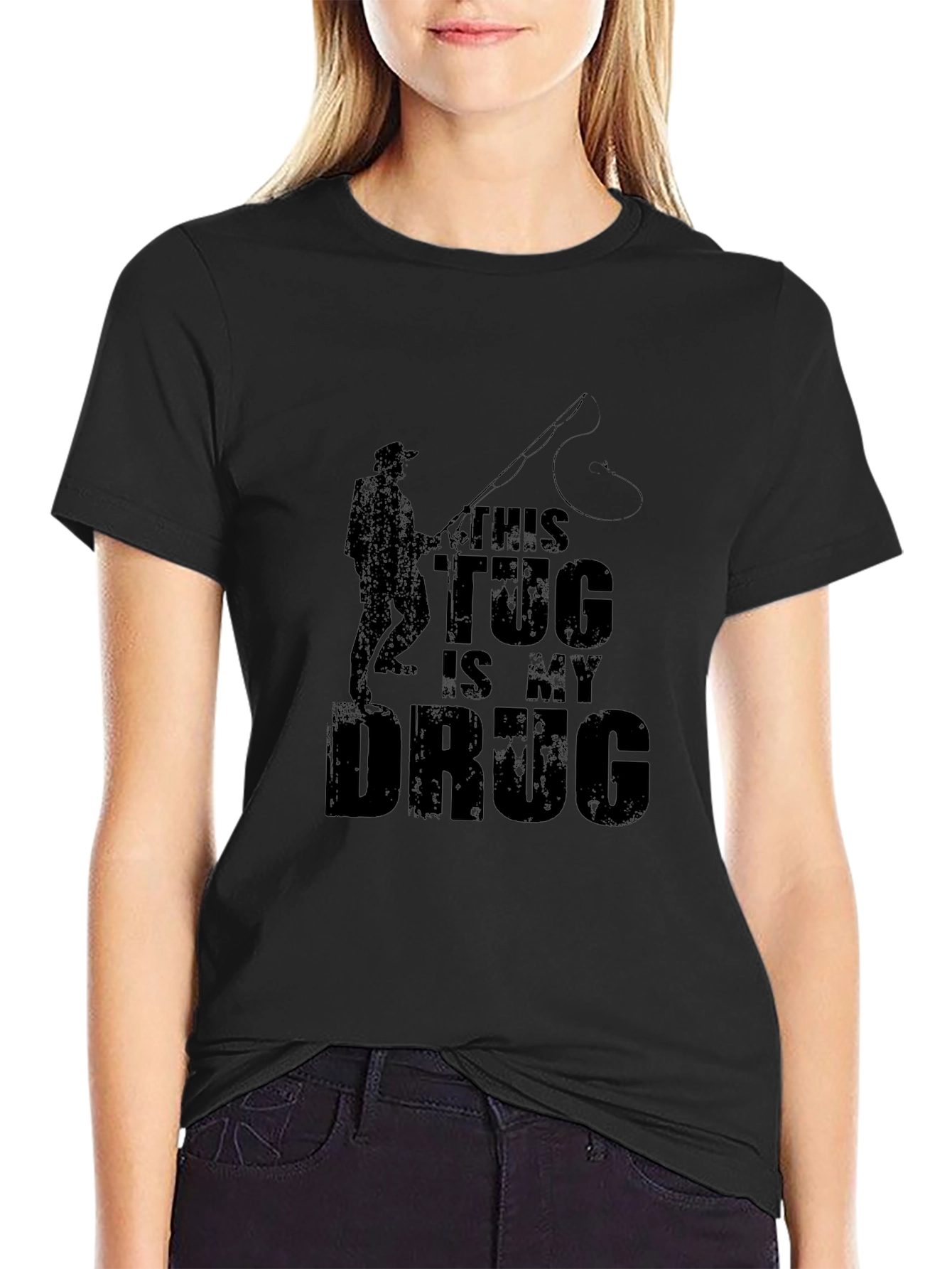 This Tug Is My Drug Black Graphic Tee