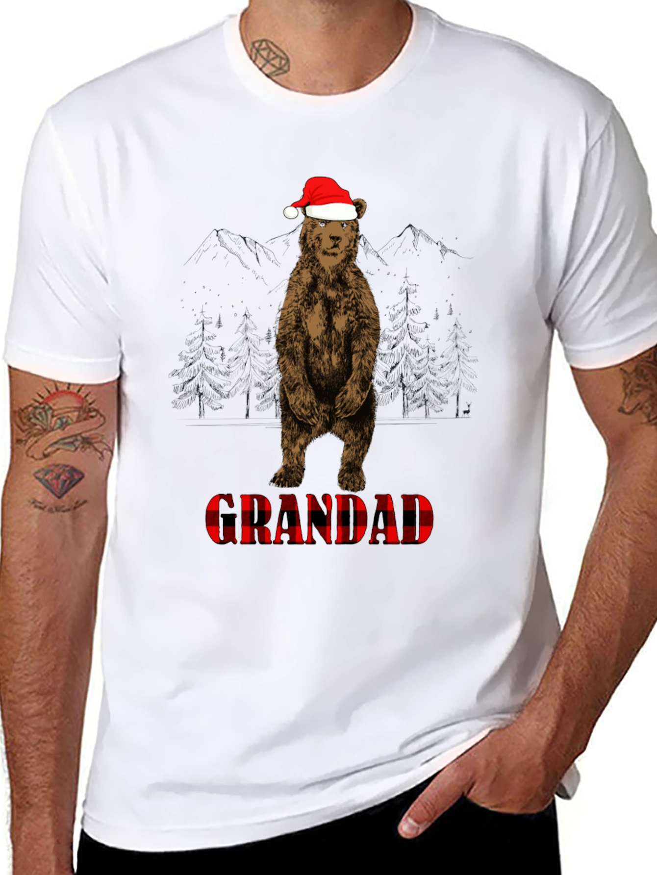Grandad Bear Christmas T-Shirt