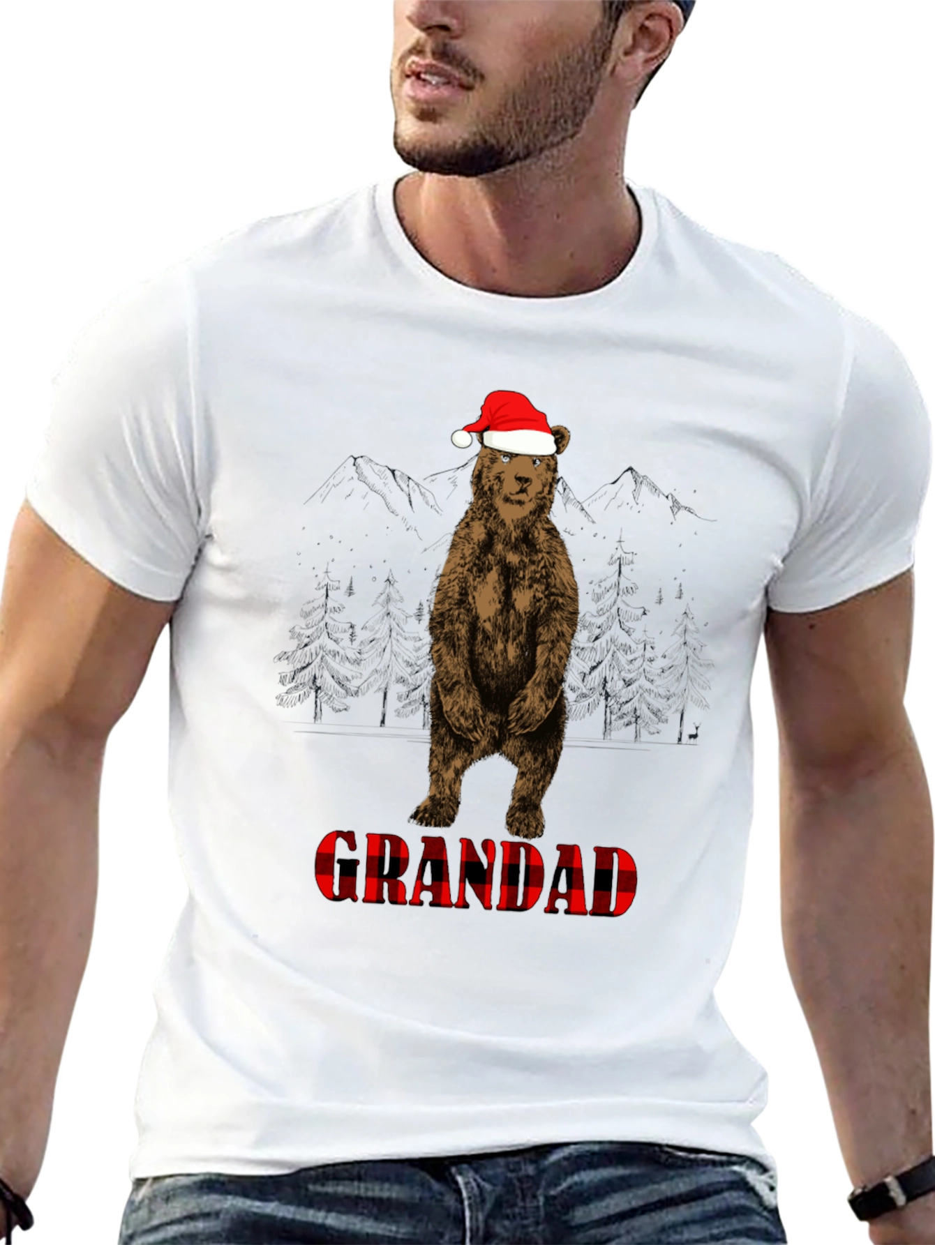 Grandad Bear Christmas T-Shirt