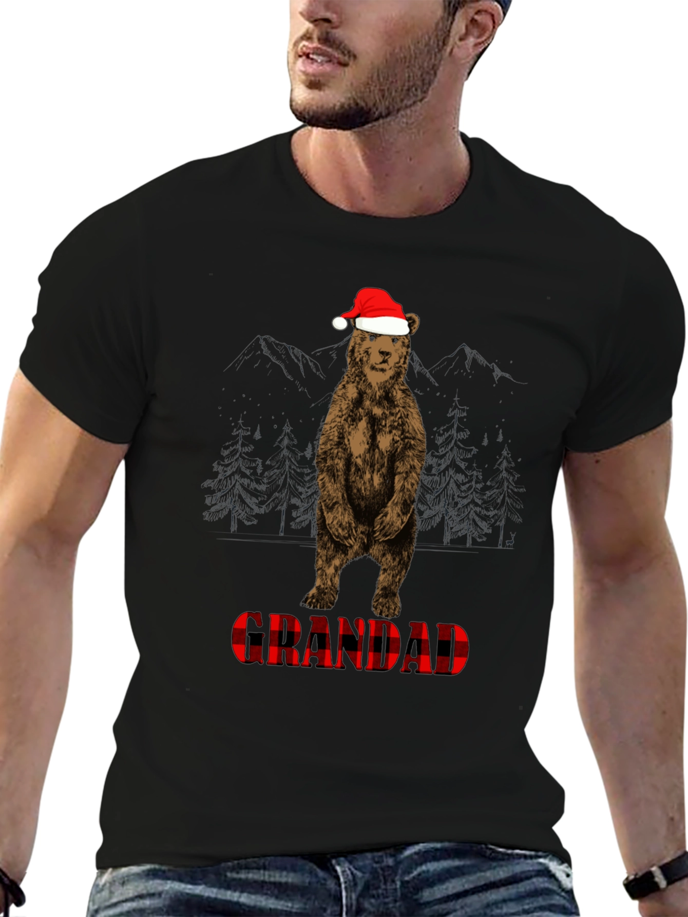 Grandad Bear Christmas T-Shirt