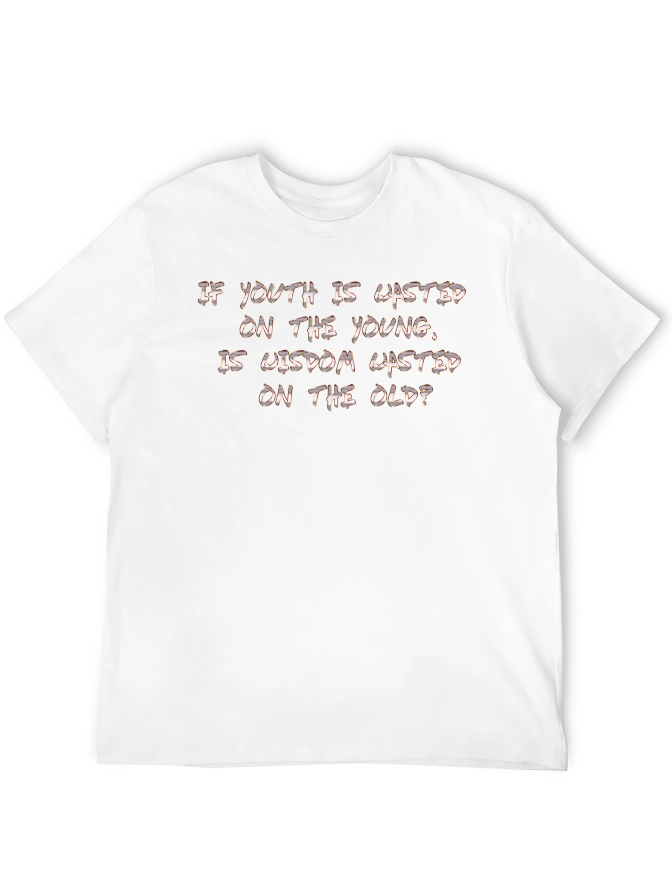Wasted Wisdom Graphic T-Shirt