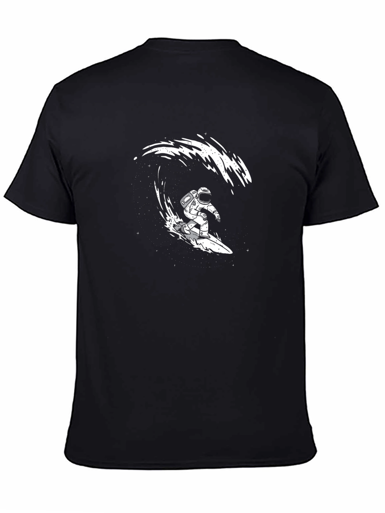 Astronaut Surfing Wave Graphic T-Shirt