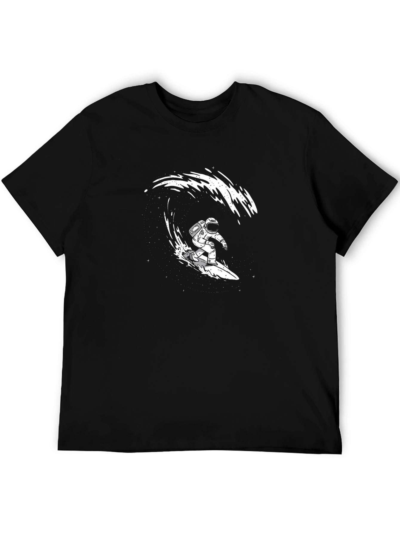Astronaut Surfing Wave Graphic T-Shirt