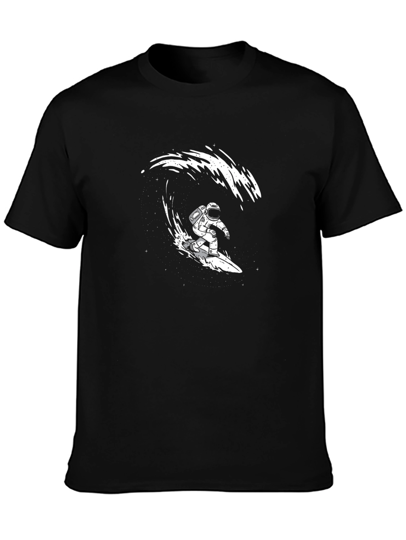 Astronaut Surfing Wave Graphic T-Shirt
