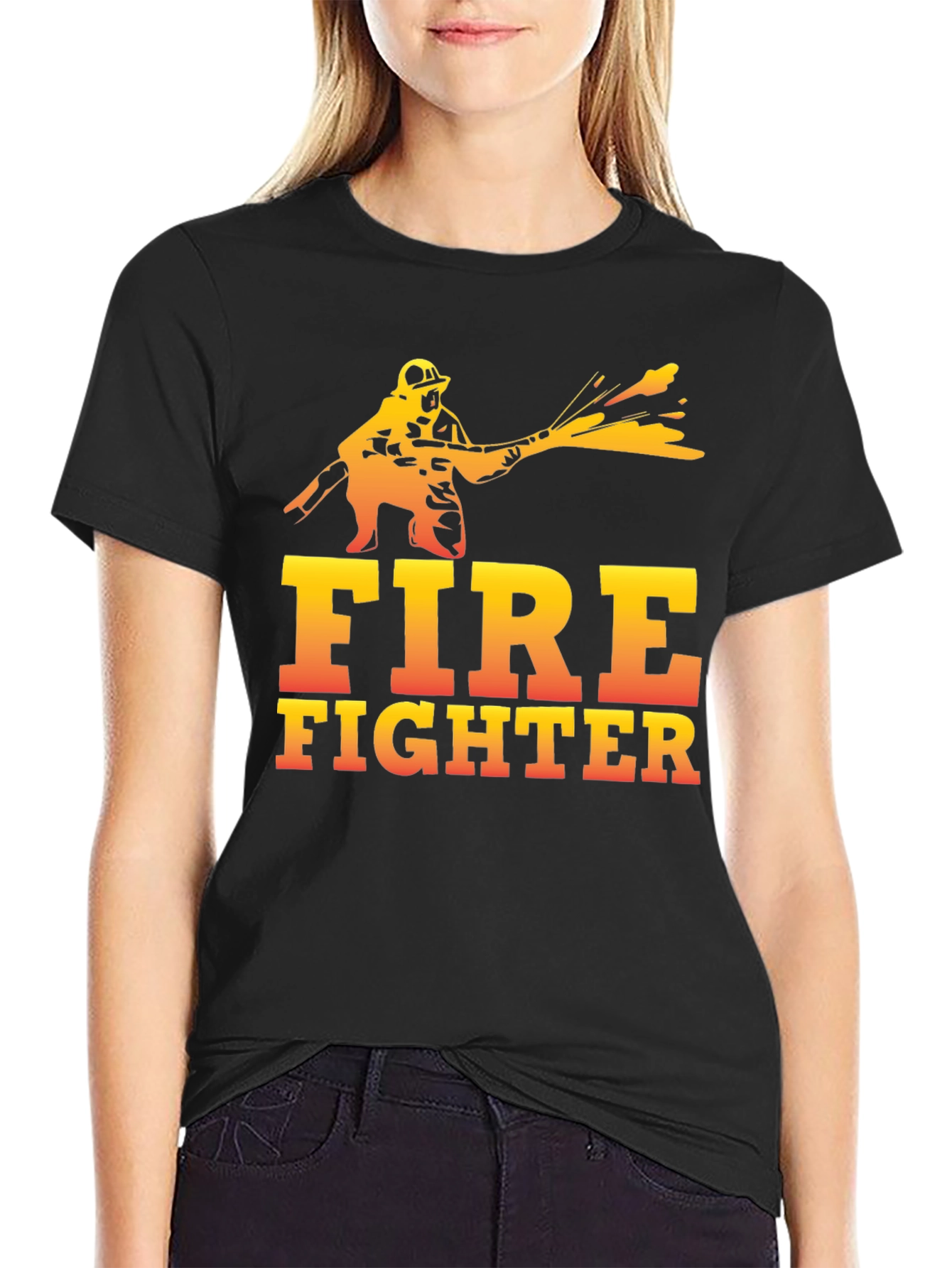 Firefighter Graphic Print Tee - Heroic Design