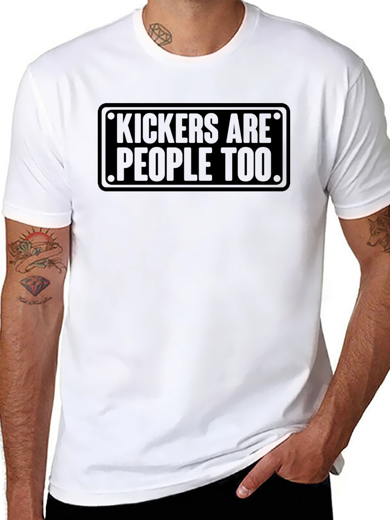 Kickers Are People Too T-Shirt Funny Football Tee