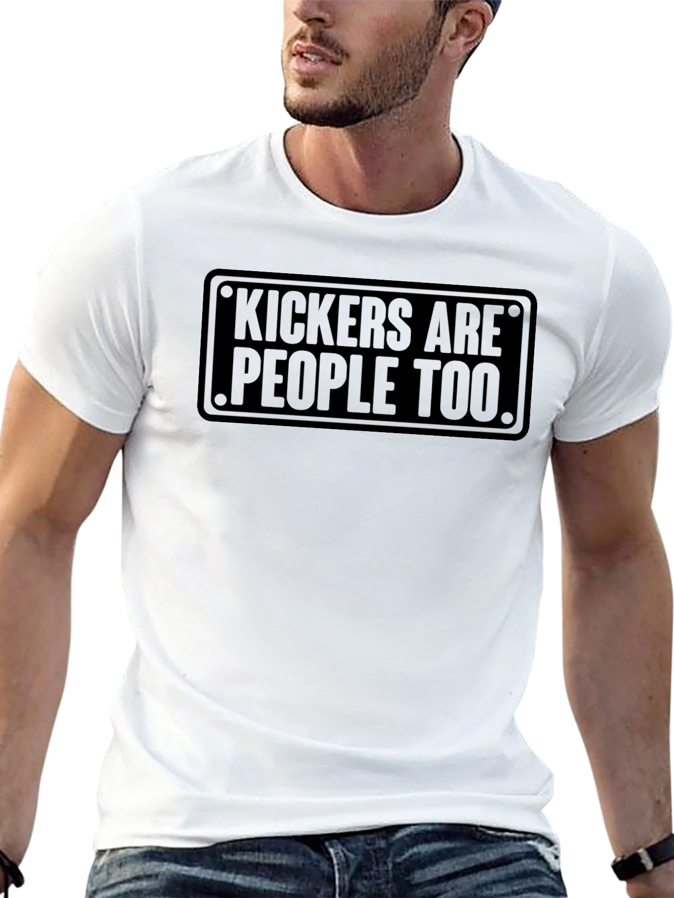 Kickers Are People Too T-Shirt Funny Football Tee