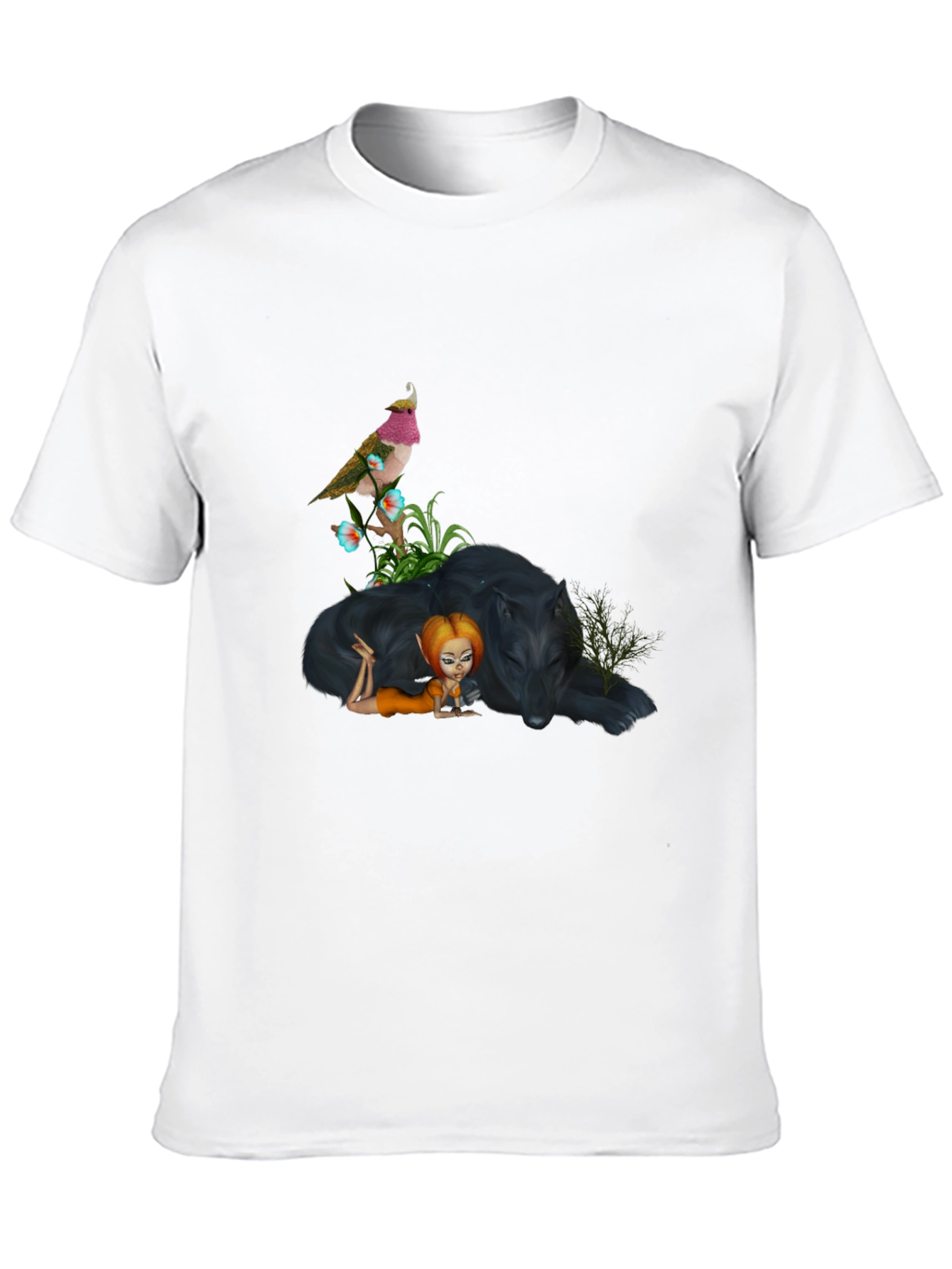 Fantasy Art Black T-Shirt