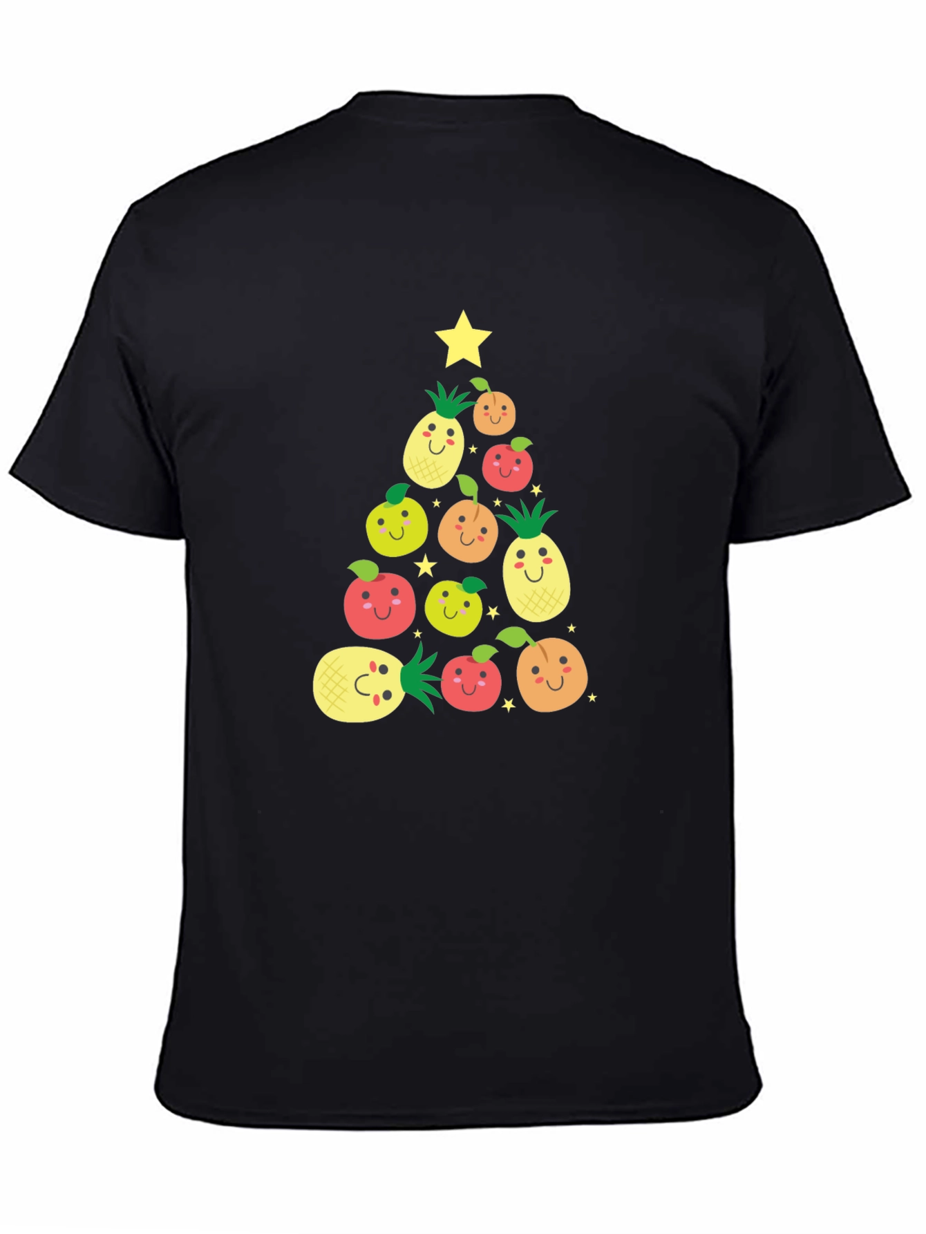 Festive Fruit Christmas Tree Graphic Tee