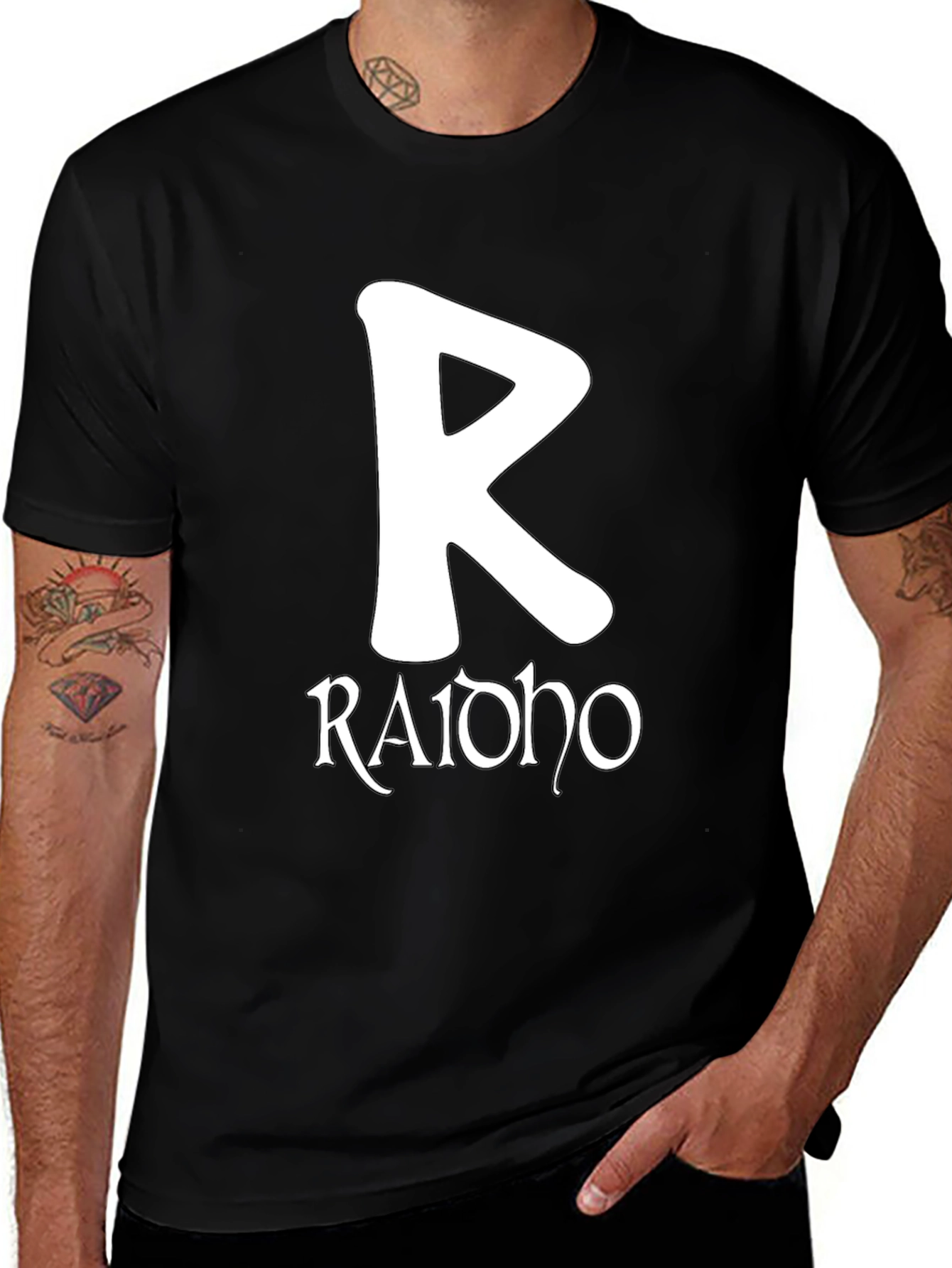 Raido Rune T-Shirt - Norse Viking Symbol Tee