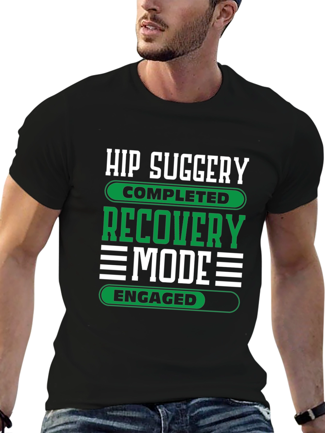 Hip Surgery Recovery Mode Engaged Graphic T-Shirt
