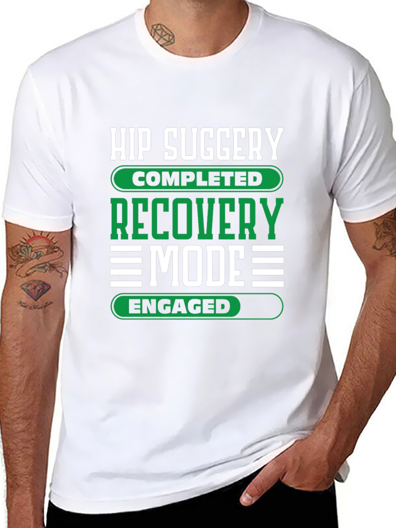 Hip Surgery Recovery Mode Engaged Graphic T-Shirt
