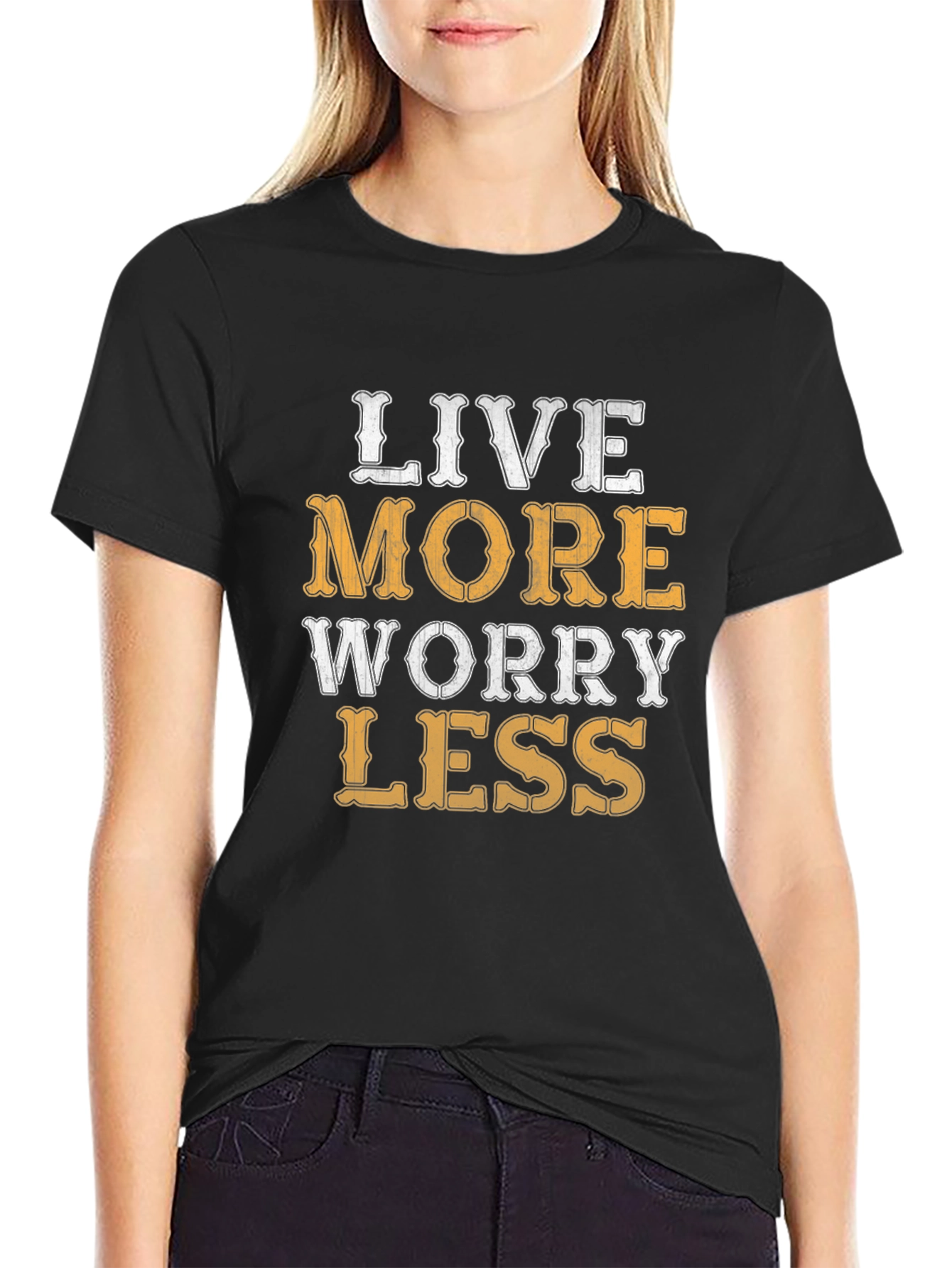 Live More Worry Less Graphic Tee
