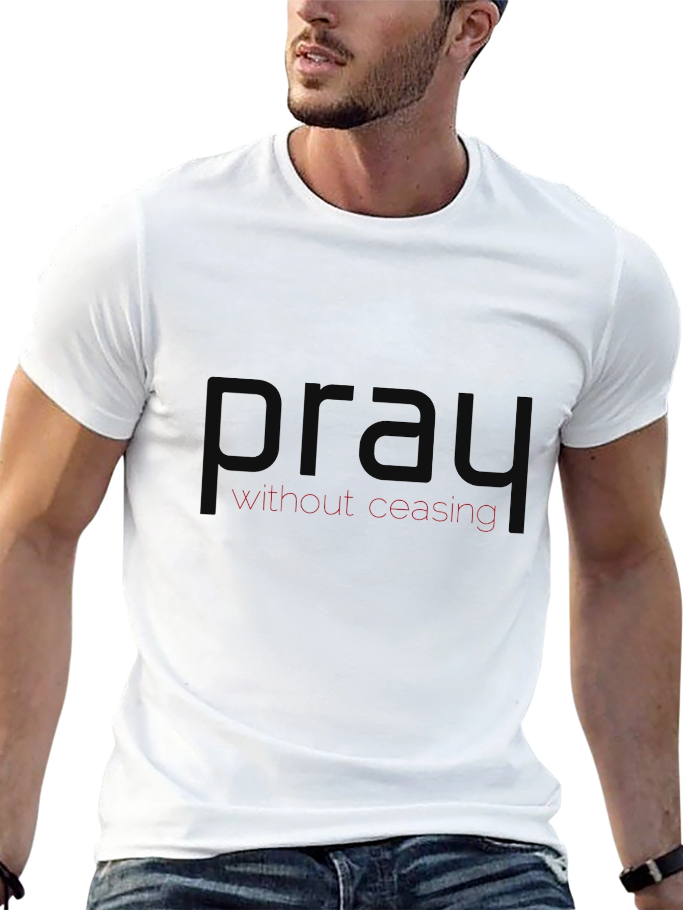 Pray Without Ceasing Black T-Shirt