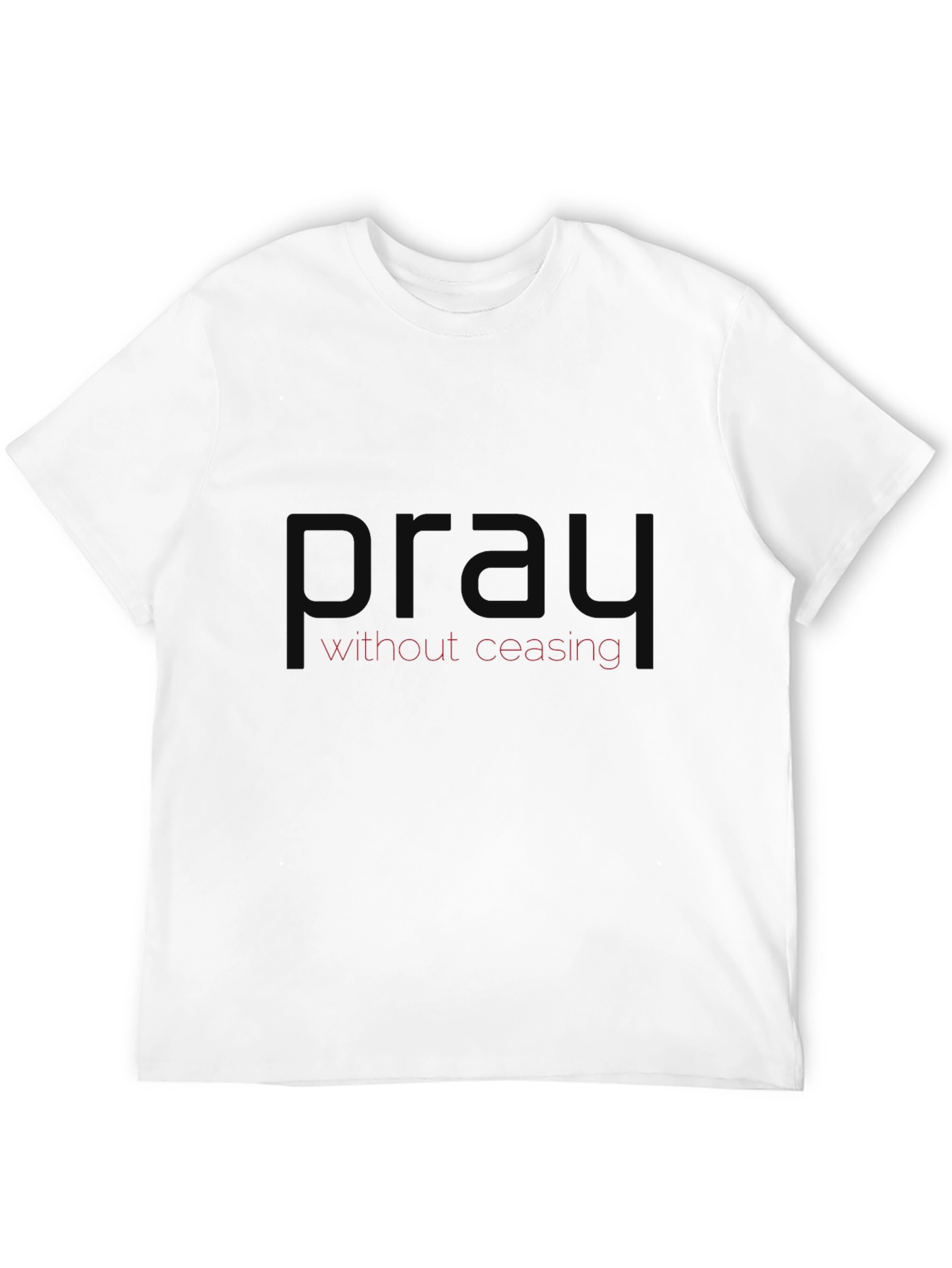 Pray Without Ceasing Black T-Shirt