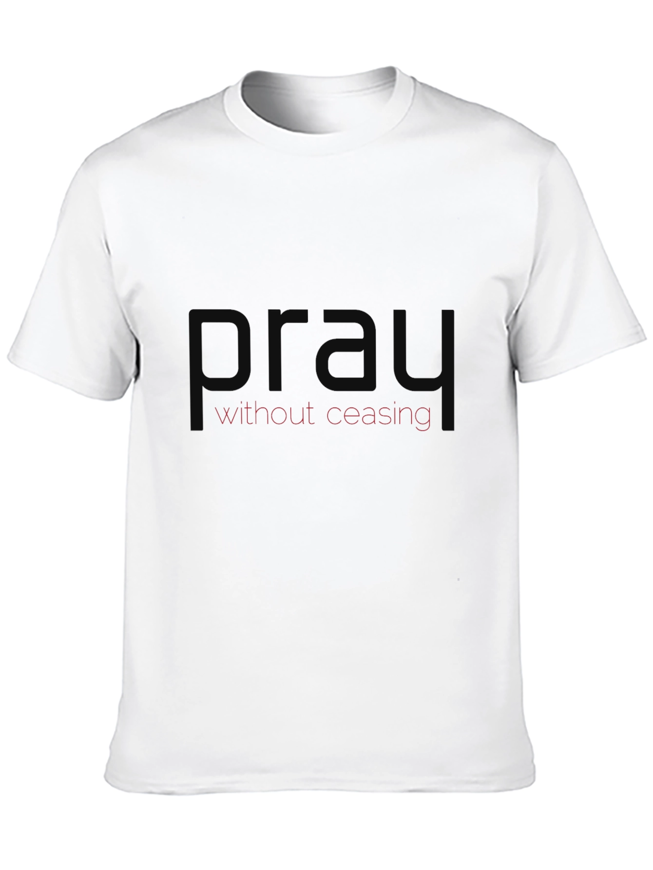 Pray Without Ceasing Black T-Shirt
