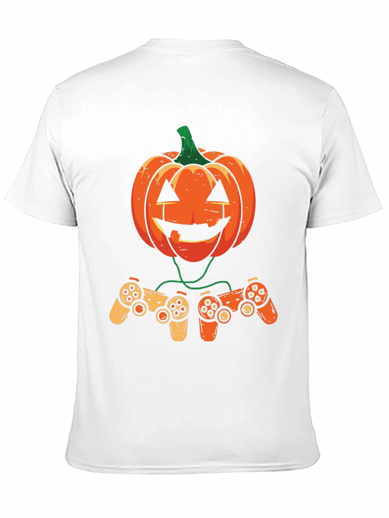 Gamer Pumpkin Halloween Graphic Tee
