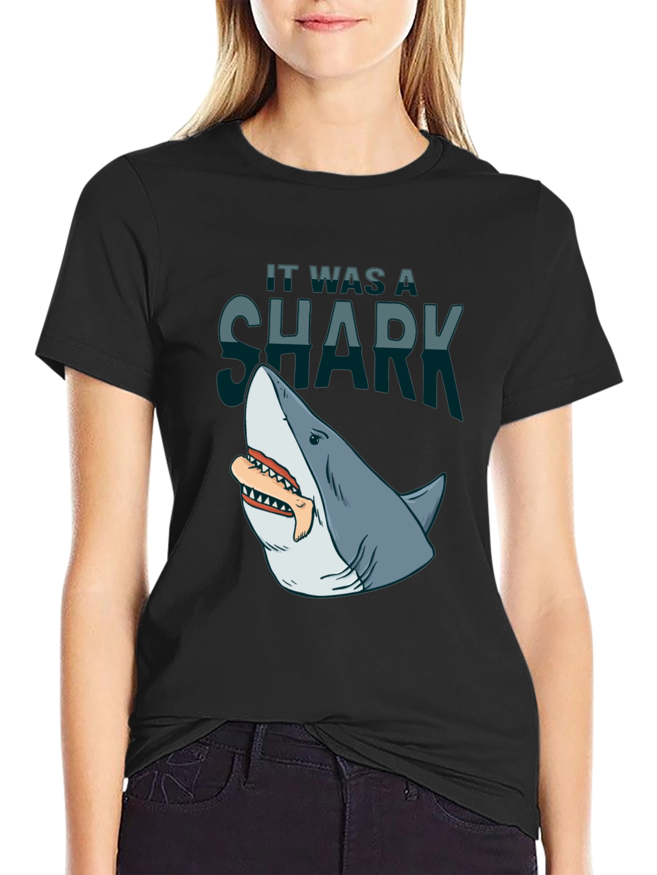 Shark Attack T-Shirt: It Was A Shark! Graphic Tee