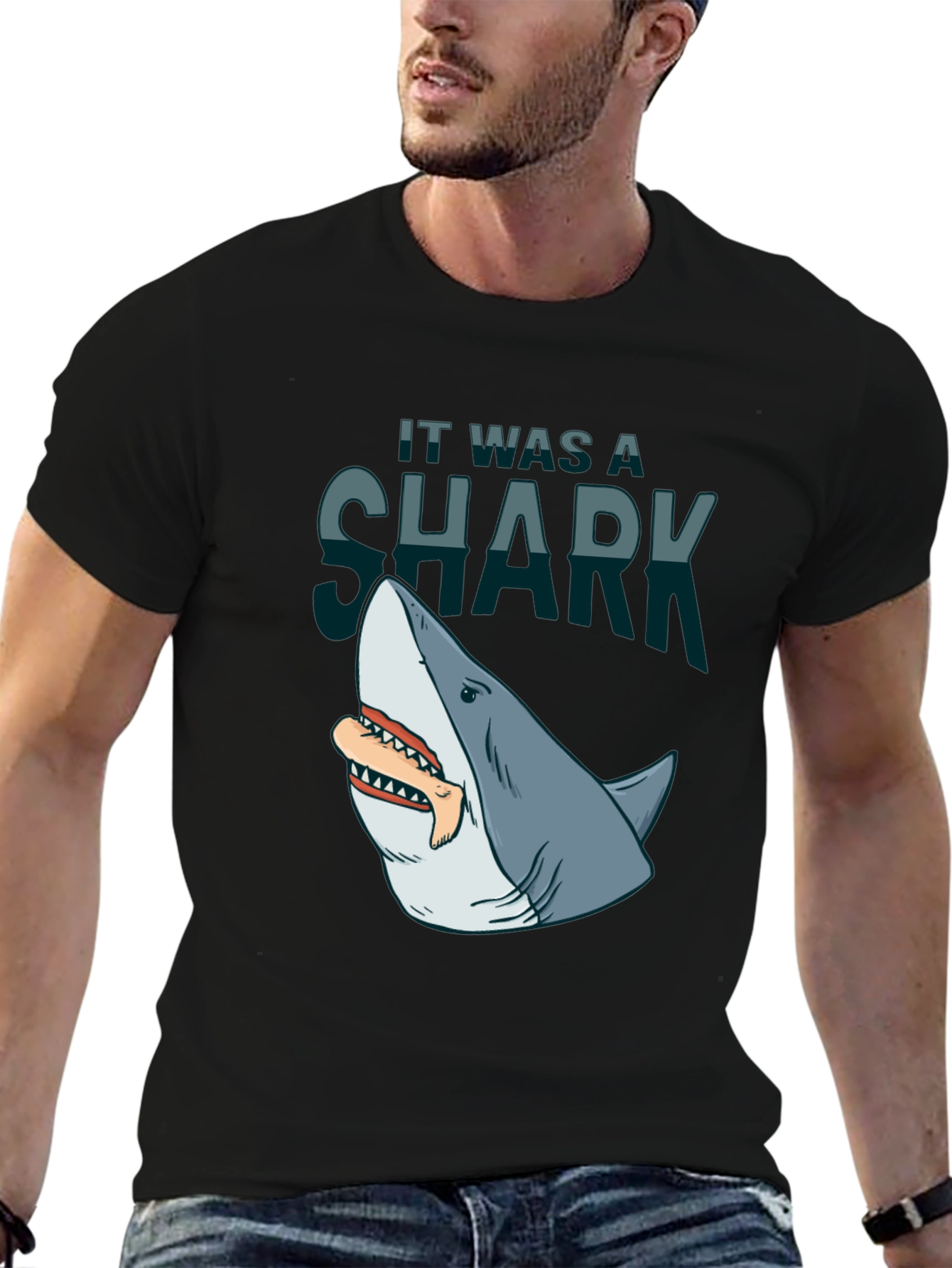 Shark Attack T-Shirt: It Was A Shark! Graphic Tee