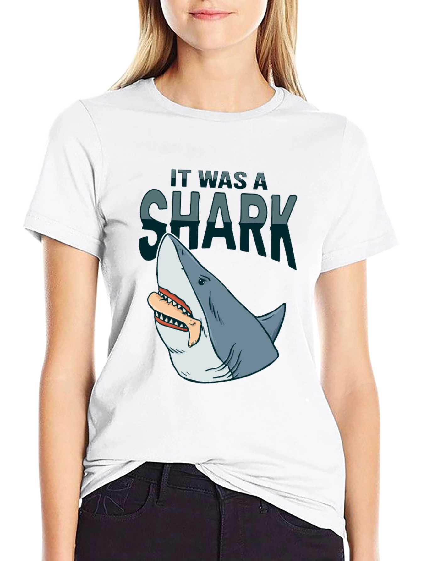 Shark Attack T-Shirt: It Was A Shark! Graphic Tee