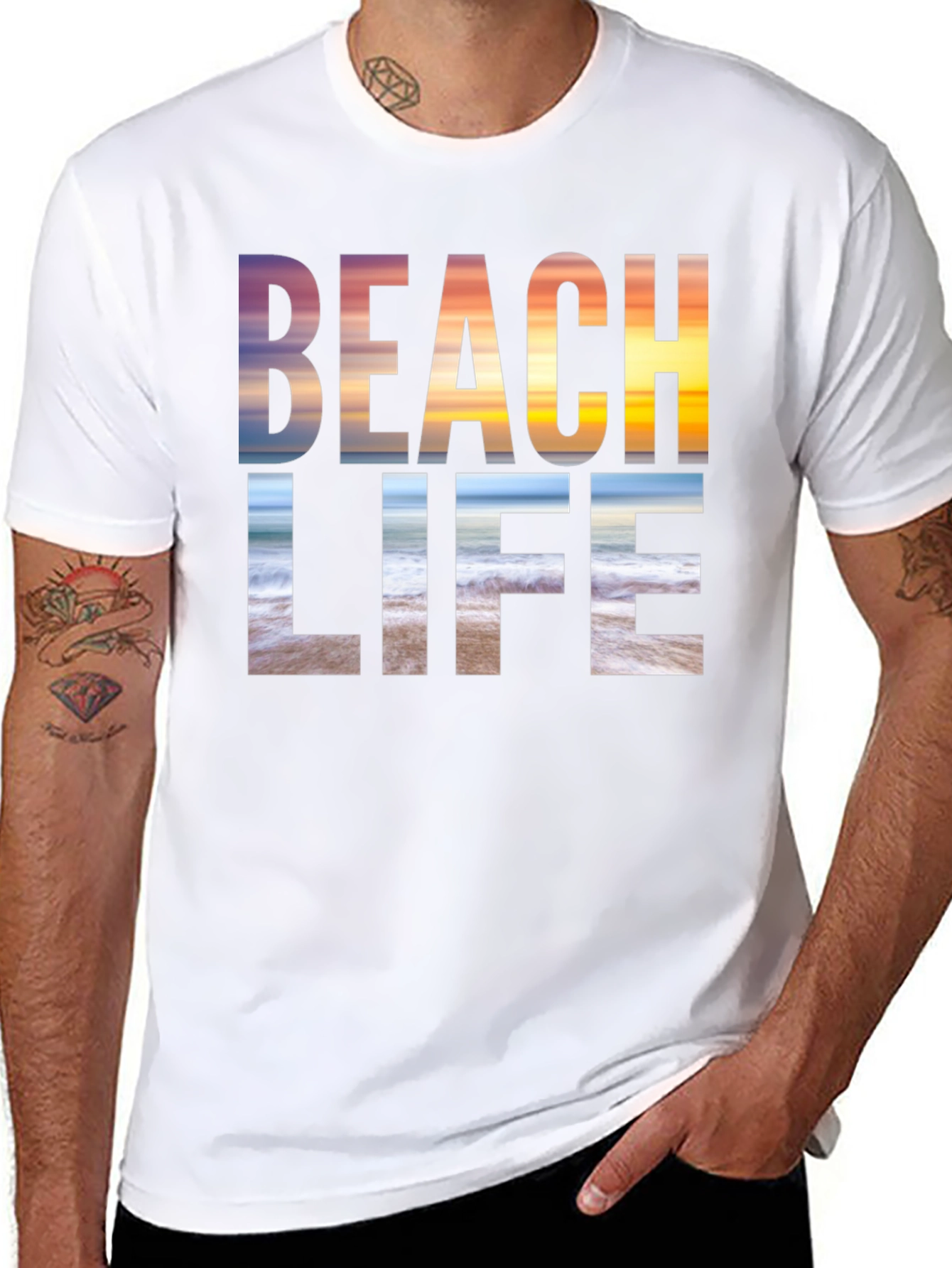 Beach Life Graphic Tee - Coastal Style
