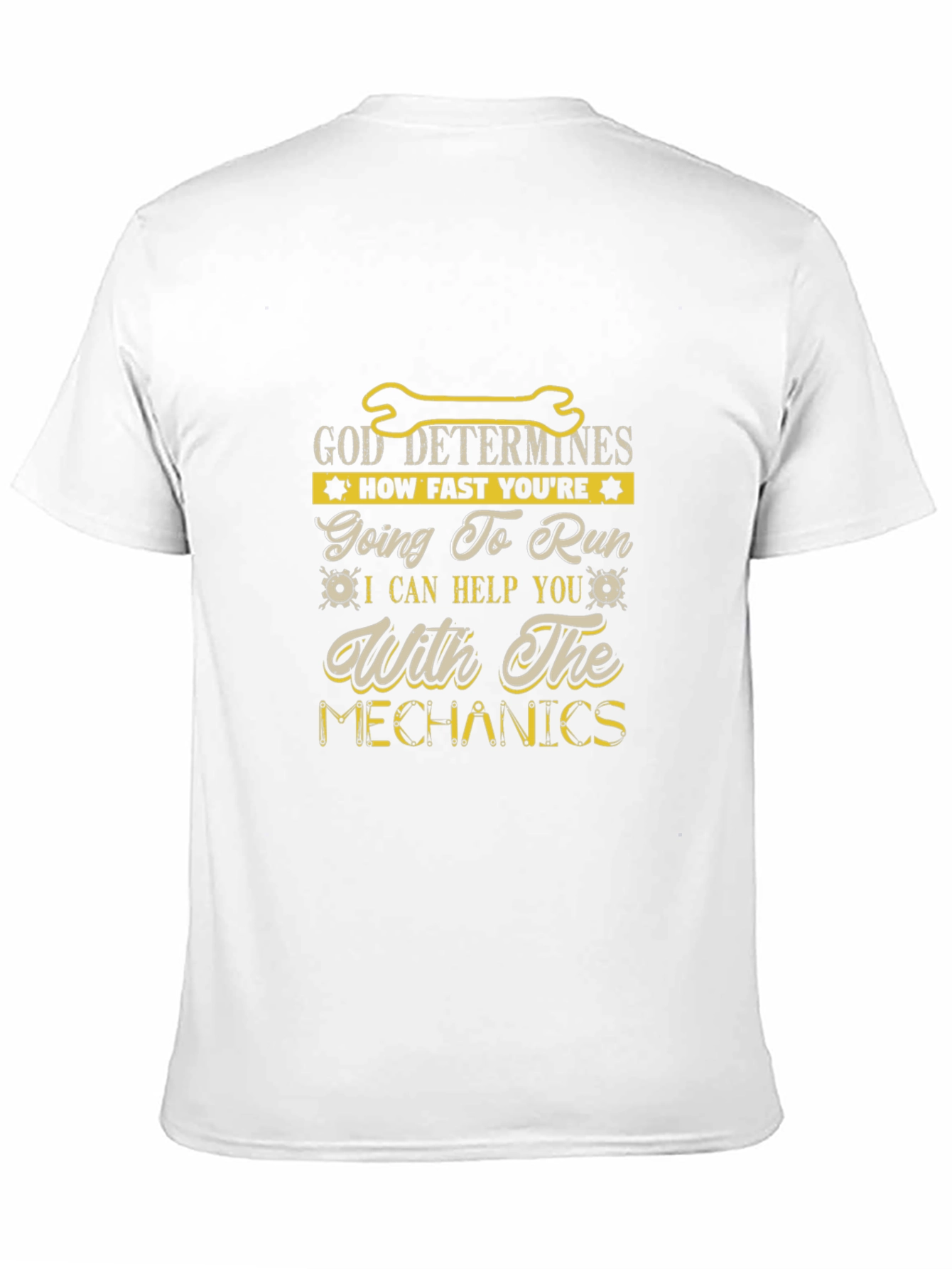 God Determines Mechanics T-Shirt - Black