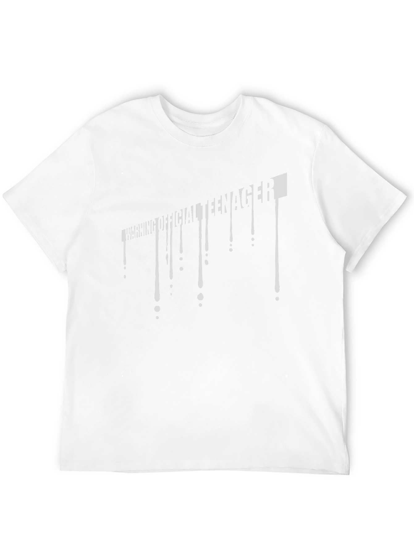Warning Official Teenager Black Graphic Tee