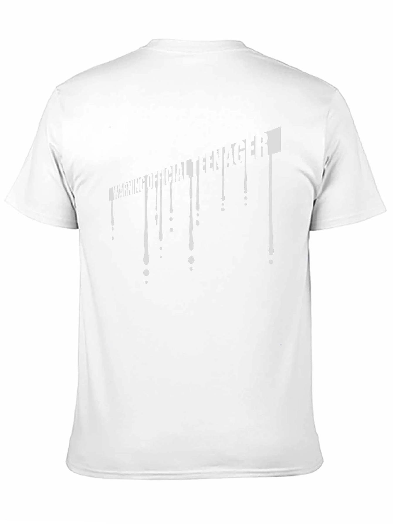Warning Official Teenager Black Graphic Tee